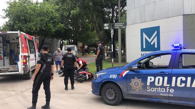 Accidente vial en el barrio Italia
