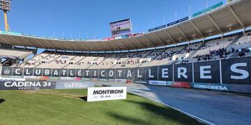 Un inesperado animal apareció en el estadio Kempes, en la previa de Talleres-Defensa y Justicia. (Facundo Luque / La Voz)