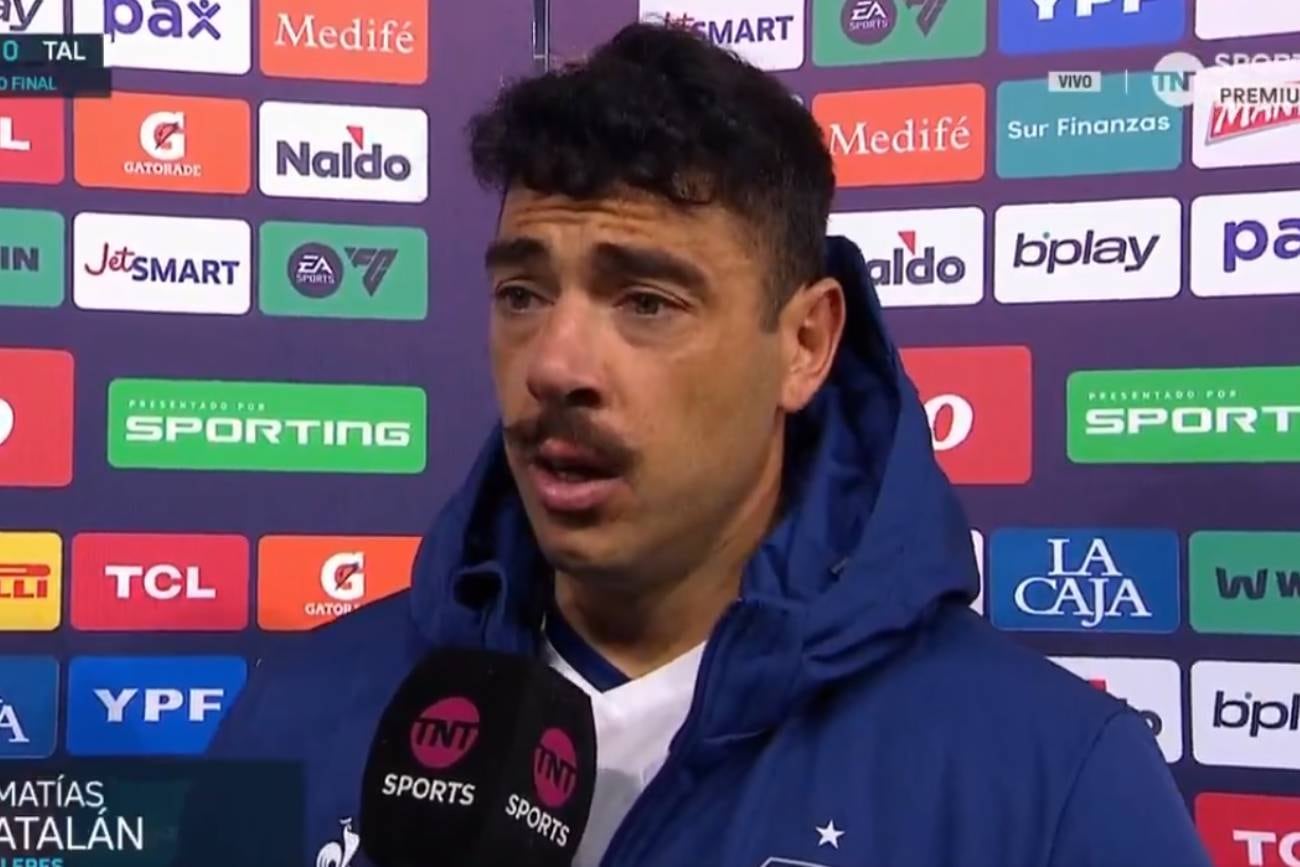 Matías Catalán, defensor de Talleres. (Captura de pantalla)