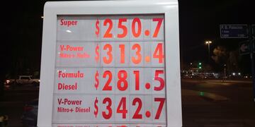 Aumento de la nafta en Shell.