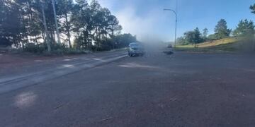 Accidente vial en Florentino Ameghino: dos heridos de gravedad.