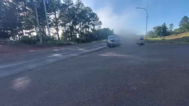 Accidente vial en Florentino Ameghino: dos heridos de gravedad.