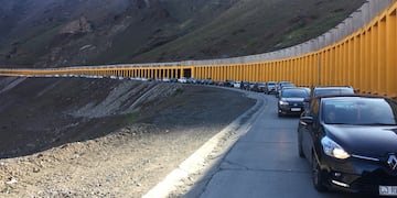 Mucha demora para cruzar a Chile. Gentileza Gendarmeria