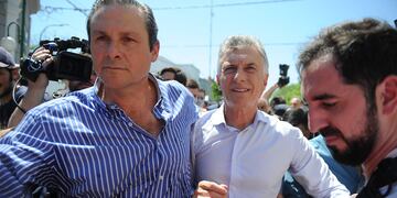 El expresidente Mauricio Macri se presenta a declarar en el juzgado federal de Dolores por la causa de espionaje a los familiares de los tripulantes del ARA San Juan. (Clarín)
Foto clarin