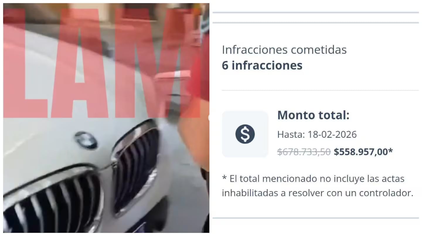 Las multas del auto que manejaba Marta Fort al momento del accidente