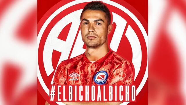 “El Bicho al Bicho”, fue el eslogan elegido por Argentinos Juniors para "tentar" a Cristiano Ronaldo.