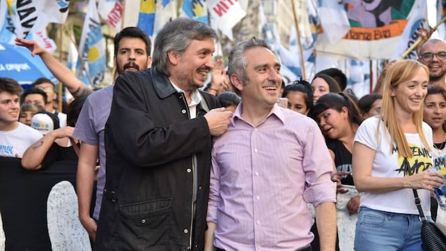 Máximo Kirchner y Larroque. La Cámpora apuntó contra el presidente.