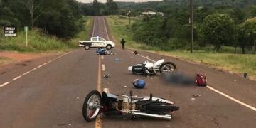 Siniestro fatal en San Javier: un motociclista falleció producto del choque.