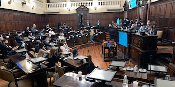 El ministro de Hacienda de Mendoza, Lisandro Nieri presenta el proyecto de Ley del Presupuesto en la Legislatura Provincial. Orlando Pelichotti/Los Andes
