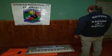 Recuperaron un teclado robado en Eldorado.