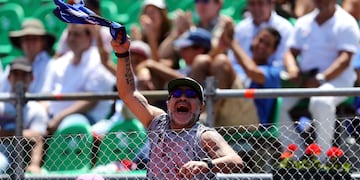 El "Peque" Schwartzman mostró un audio inédito que le envió Diego Maradona.