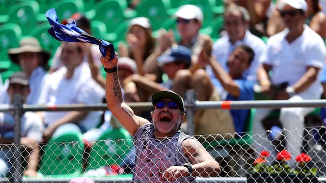 El "Peque" Schwartzman mostró un audio inédito que le envió Diego Maradona.