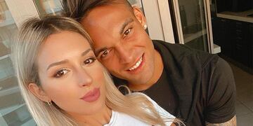 Lautaro Martinez y Agustina Gandolfo