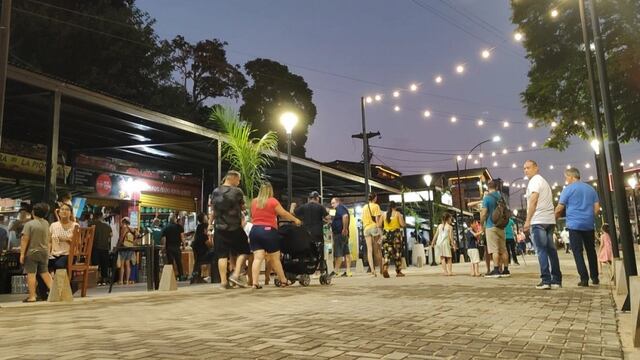 Puerto Iguazú: se habilitó la primera etapa de la calle paseo de la avenida Brasil.