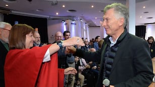 Patricia Bullrich y Mauricio Macri.