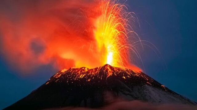 El volcán Popocatépetl está en intensa actividad.