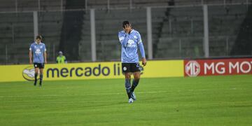 El goleador Franco Jara debió ser reemplazado en el primer tiempo en Sudamericana. Otra lesión en Belgrano (Javier Ferreyra / La Voz).