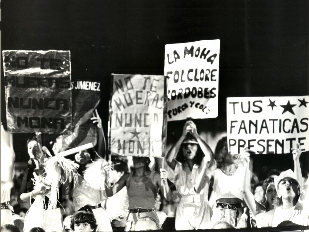 A 38 años de la primera presentación de La Mona Jiménez en Cosquín. (Archivo / La Voz)