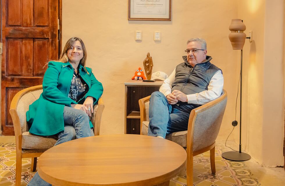 Jalil con la intendenta de Valle Viejo Susana Zenteno