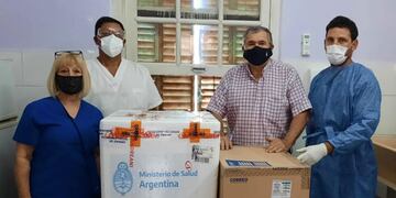 Sputnik V: llegaron las vacunas para el Hospital Pintos