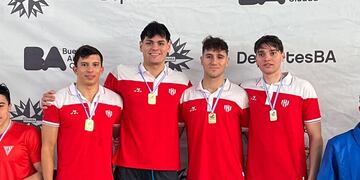 Benjamín Ghione natación Arroyito Unión de Santa Fe