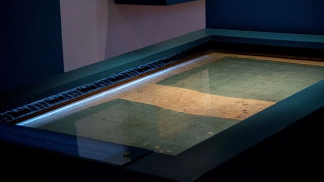 Bandera que participó de las batallas de Vilcapugio y Ayohuma y que se conserva en Jujuy.