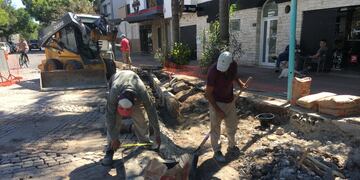 Siguen los trabajos en Av. Santa Fe