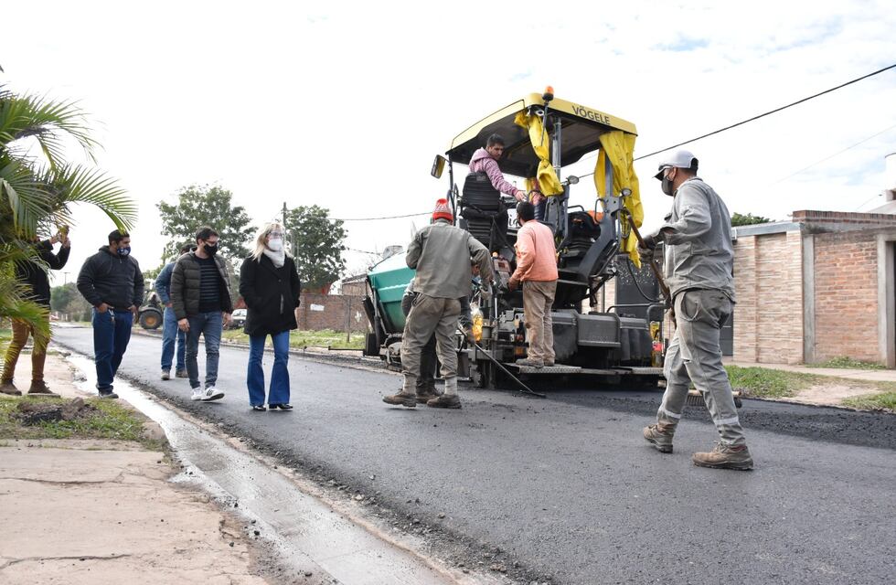 Avanzan las obras de pavimentación en el Chaco