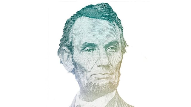 Dólar blue hoy en Córdoba: Abraham Lincoln, en el billete de 5 dólares.