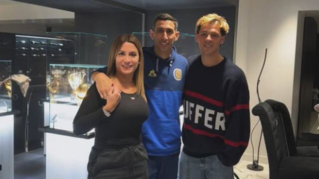 Di María recibió a Maratea en su casa de Rosario.