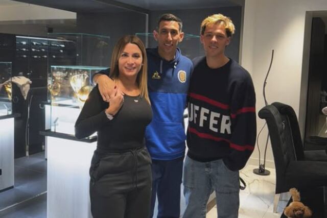Di María recibió a Maratea en su casa de Rosario.