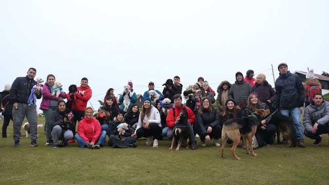 Gran participación de la “caninata” en Ushuaia