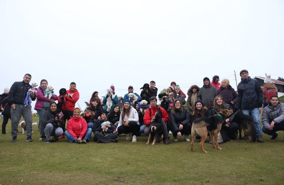 Gran participación de la “caninata” en Ushuaia