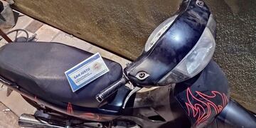 Moto secuestrada en Arroyito