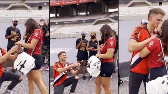 La propuesta se dio en medio de una visita guiada al Estadio Monumental.
