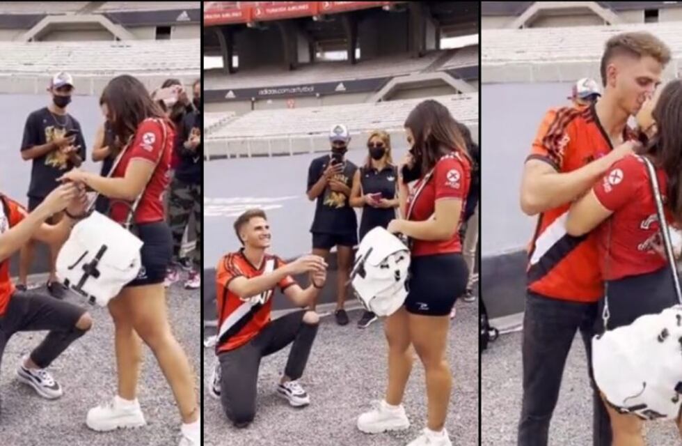 La romántica propuesta de casamiento a una influencer sanjuanina en el Monumental