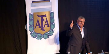 La IGJ ratificó a Claudio “Chiqui” Tapia como presidente de la AFA hasta 2025. (DyN)