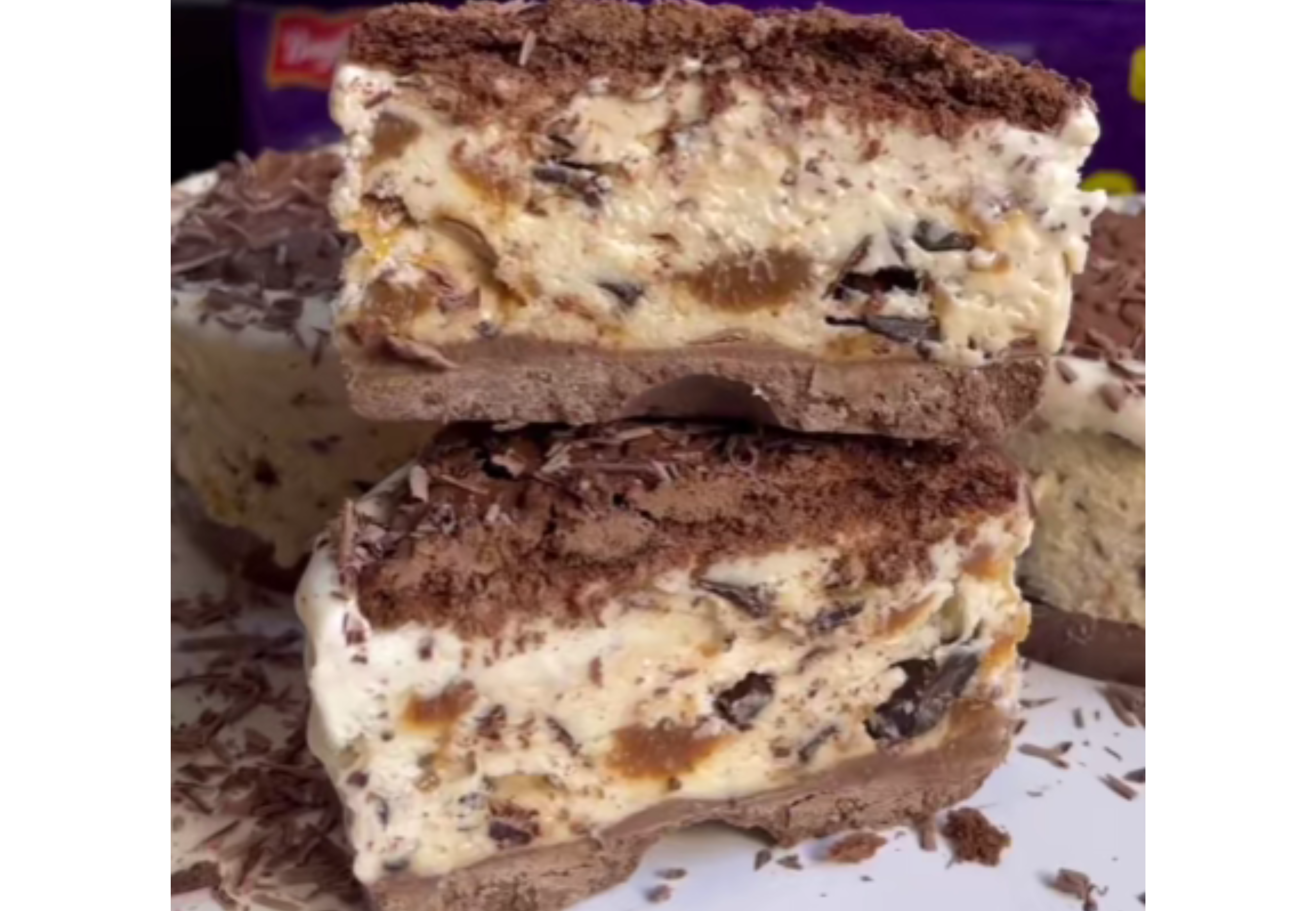 Así queda la opción sin dulce de leche.