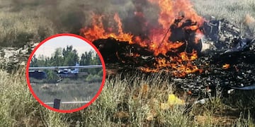La avioneta estaba equipada con un motor a hélice, por lo que se descarta una falla en las turbinas. Foto: Los Andes