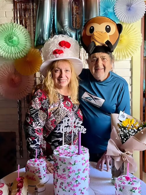 Cacho Deicas festejó el cumpleaños 70 de su esposa Rosita.