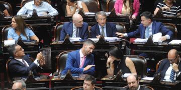 “Ley ómnibus”. Arrancó otra sesión maratónica en Diputados. (Federico López Claro)