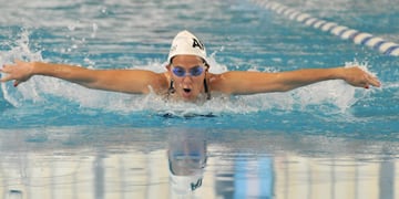 Rosana Mateo, en natación.