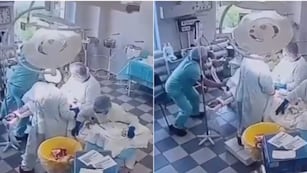 Médicos siguieron trabajando durante el terremoto.