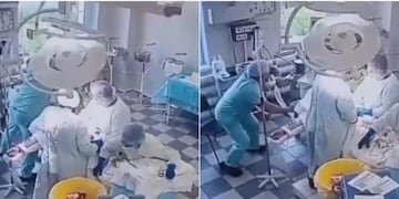 Médicos siguieron trabajando durante el terremoto.