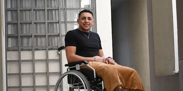 Franco Lizardo, el joven que tuvo la amputación de sus dos piernas.