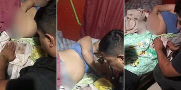 Tanto la mamá como el pequeño fueron trasladados al Hospital Piñero y se encuentran en buen estado de salud.