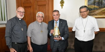 El Arzobispo de Tucumán Carlos Sánchez se reunió con el gobernador Osvaldo Jaldo