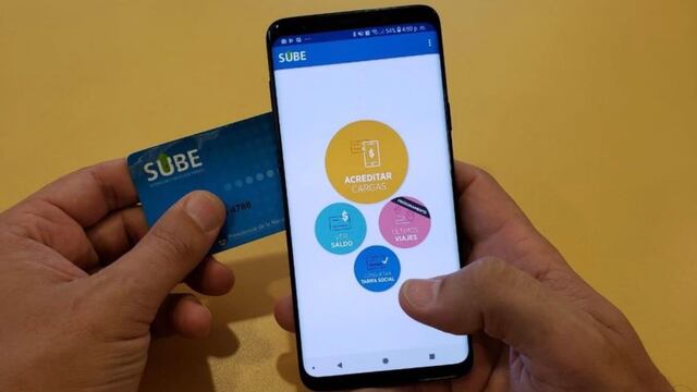 Carga de tarjeta SUBE con tecnología NFC