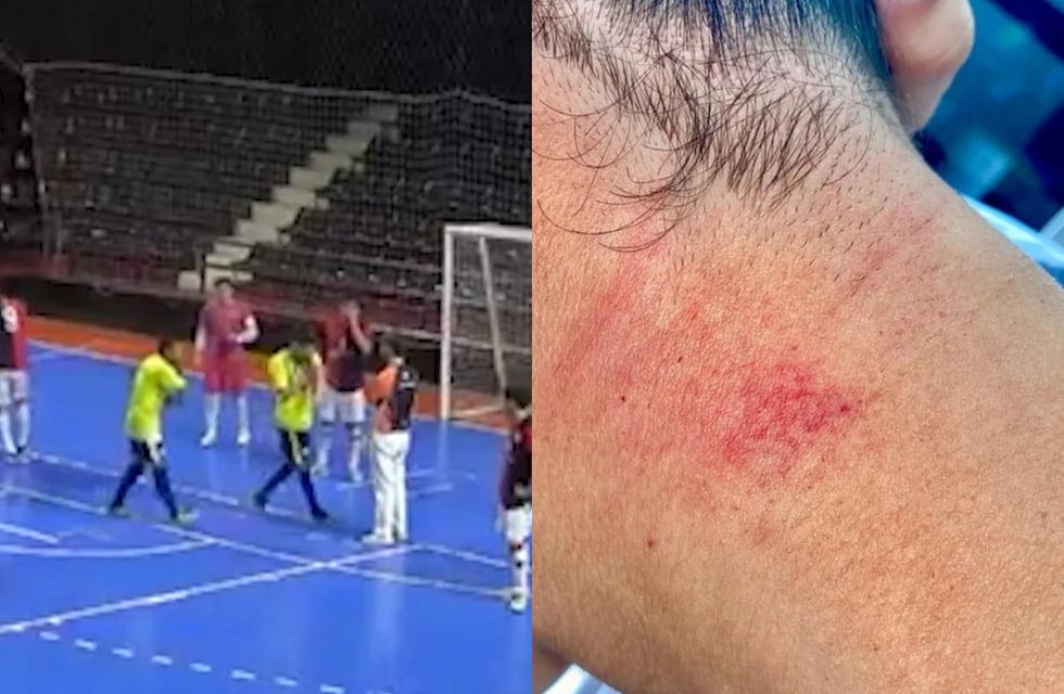 VIDEO: autos rotos, trompadas y una mordida en el clásico rosarino de futsal