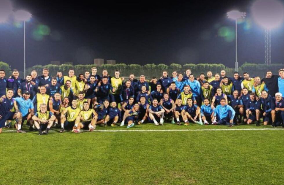 La foto del último entrenamiento de la Selección en Qatar y la emoción de los jugadores a horas de la final